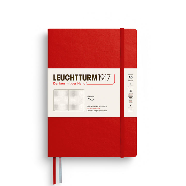 Leuchtturm1917 - Softcover - A5 Notebook - 123 Numbered Pages - Cherry