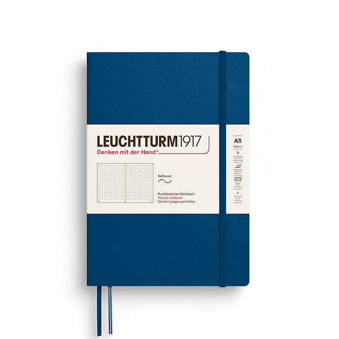 Leuchtturm1917 - Softcover - A5 Notebook - 123 Numbered Pages - Indigo
