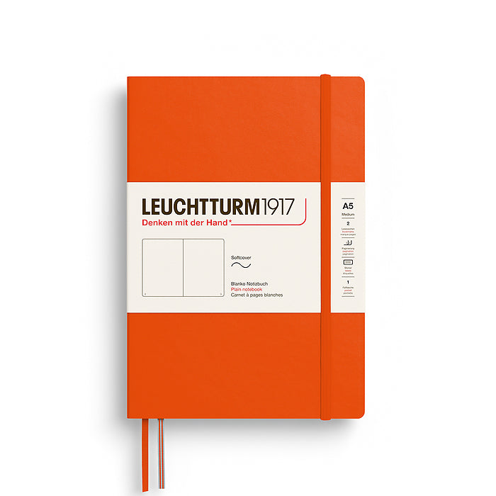 Leuchtturm1917 - Softcover - A5 Notebook - 123 Numbered Pages - Pumpkin