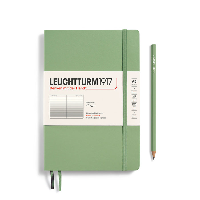 Leuchtturm1917 - Notebook Medium - A5 - Softcover - Sage