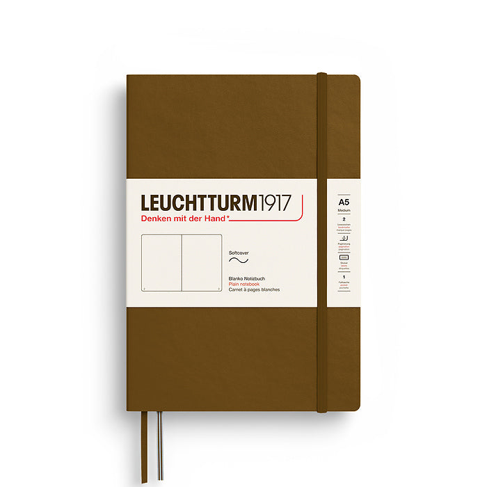 Leuchtturm1917 - Softcover - A5 Notebook - 123 Numbered Pages - Spice Brown
