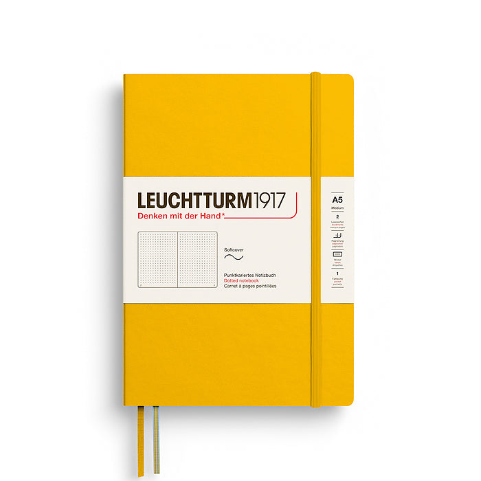 Leuchtturm1917 - Softcover - A5 Notebook - 123 Numbered Pages - Sunflower