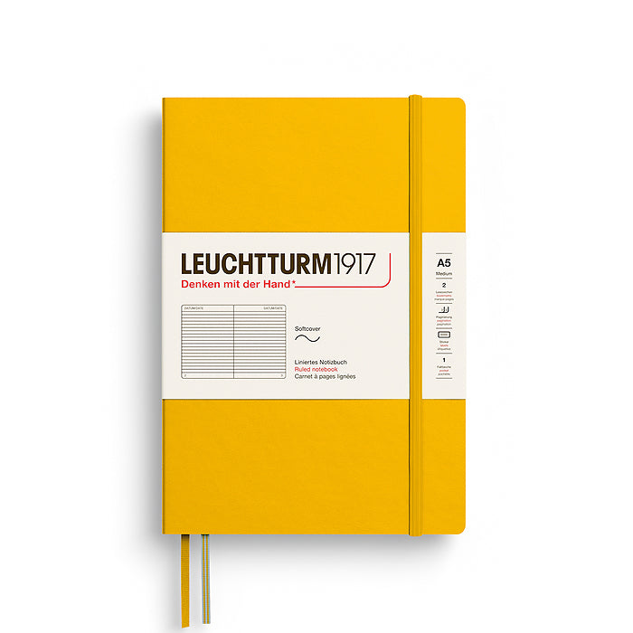 Leuchtturm1917 - Softcover - A5 Notebook - 123 Numbered Pages - Sunflower