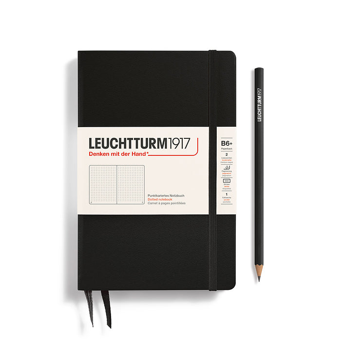 Leuchtturm1917 - Paperback B6+ Notebook - Hardcover - Black
