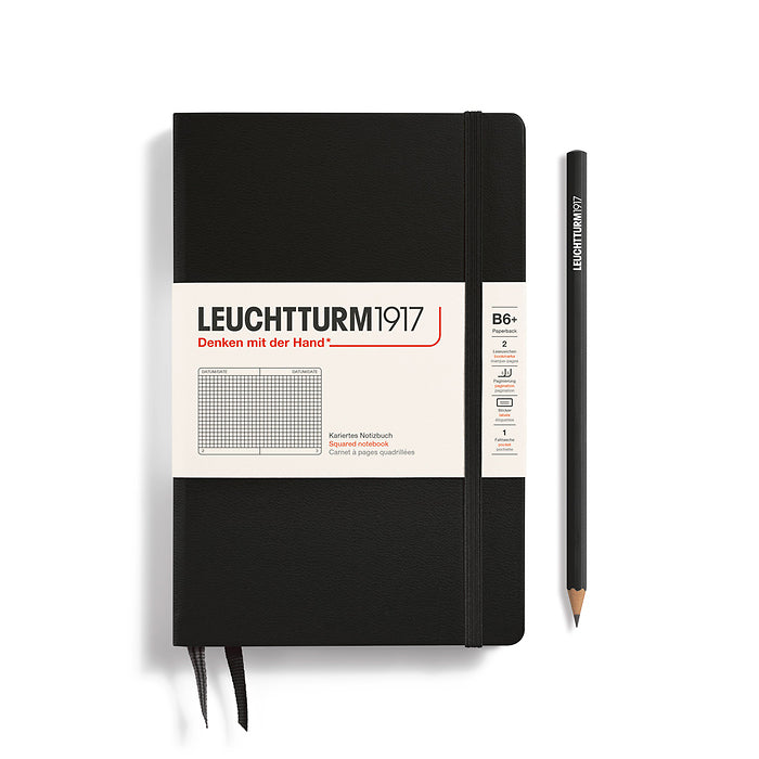 Leuchtturm1917 - Paperback B6+ Notebook - Hardcover - Black
