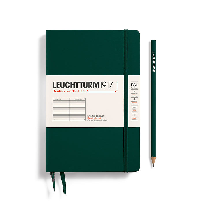 Leuchtturm1917 - Paperback B6+ Notebook - Hardcover - Forest Green