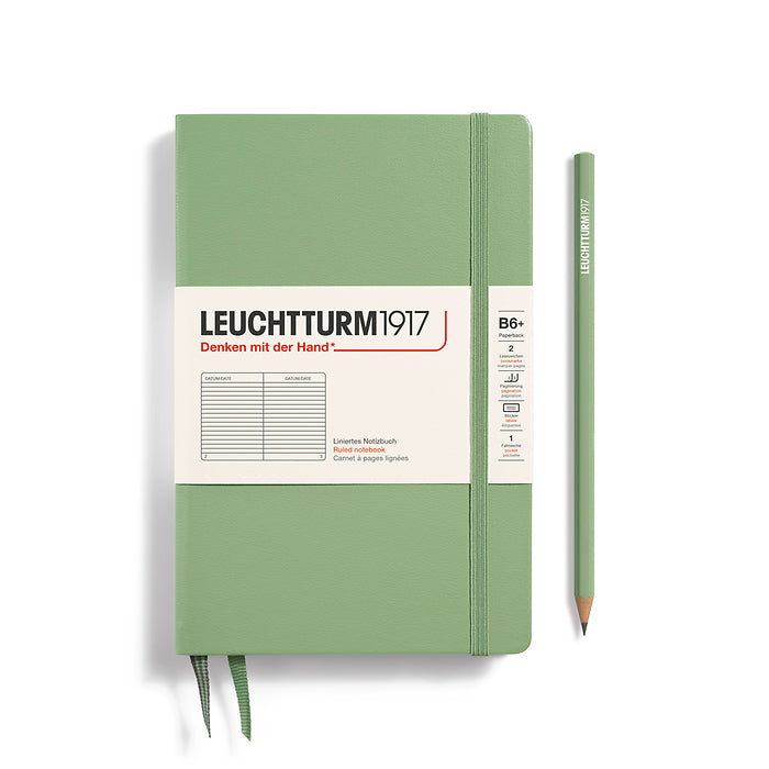 Leuchtturm1917 - Paperback B6+ Notebook - Hardcover - Sage