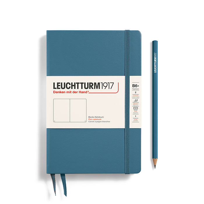 Leuchtturm1917 - Paperback Notebook - B6+ - Hardcover - Stone Blue