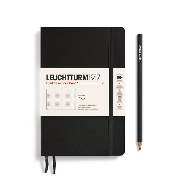 Leuchtturm1917 - Paperback B6+ Notebook - Softcover - Black