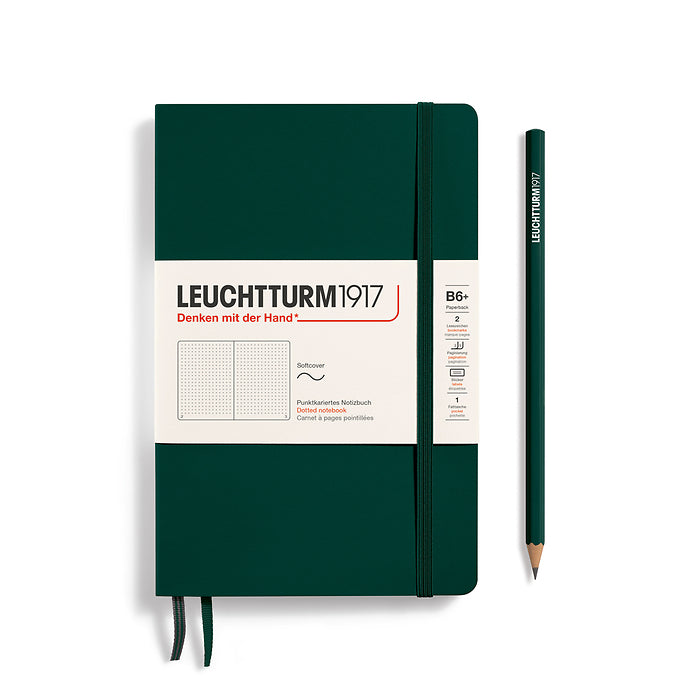 Leuchtturm1917 - Paperback B6+ Notebook - Softcover - Forest Green