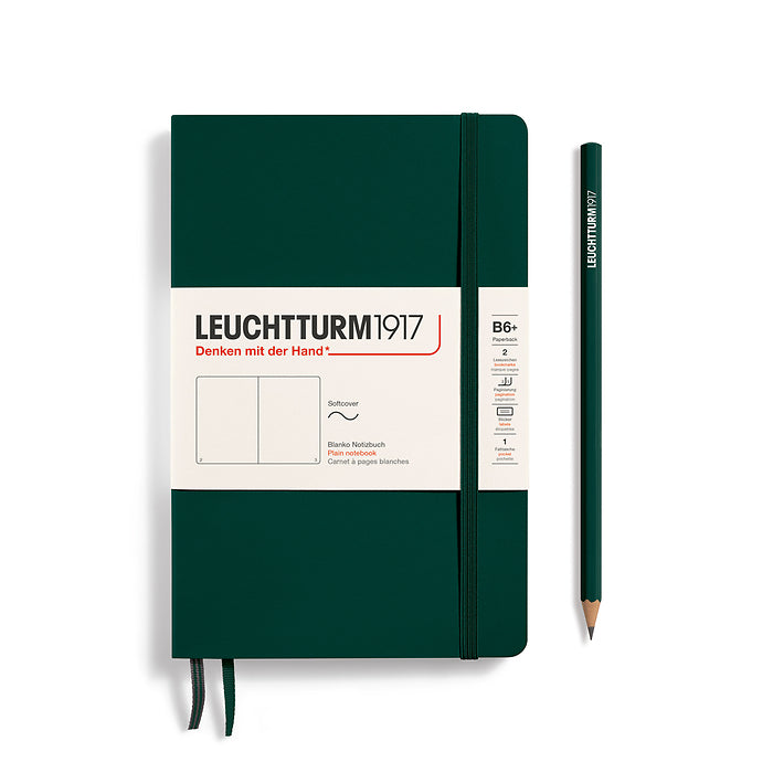 Leuchtturm1917 - Paperback B6+ Notebook - Softcover - Forest Green
