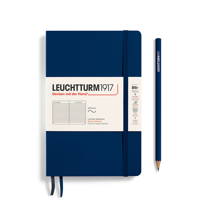 Leuchtturm1917 - Paperback B6+ Notebook - Softcover - Navy