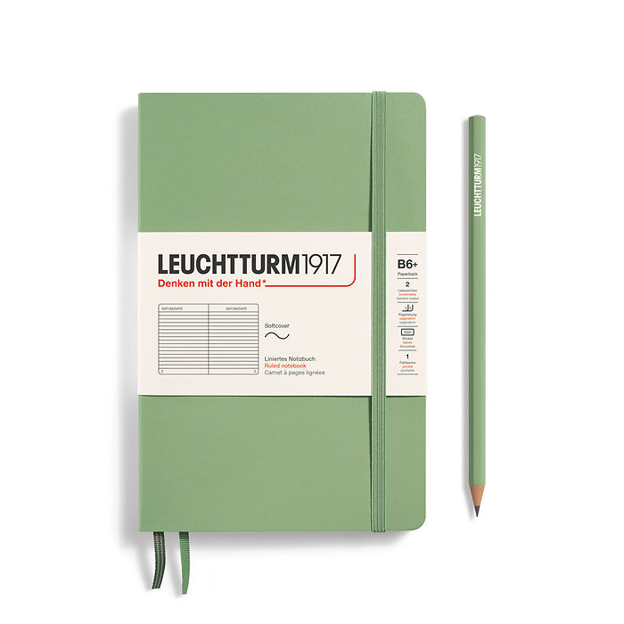 Leuchtturm1917 - Paperback B6+ Notebook - Softcover - Sage