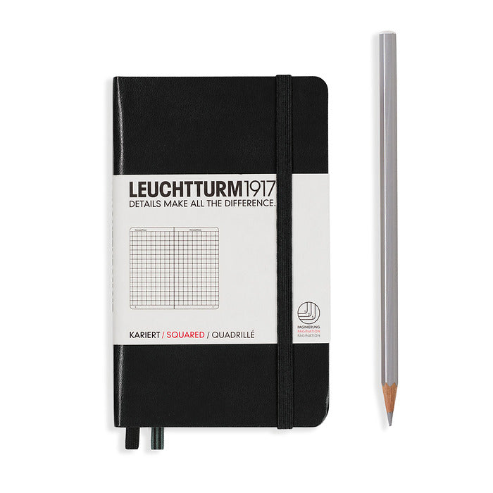 Leuchtturm1917 - Hardcover - A6 Pocket Notebook - 187 Pages - Black