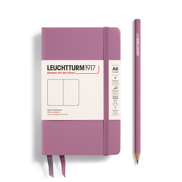 Leuchtturm1917 - Hardcover - A6 Pocket Notebook - 187 Pages - Dusty Rose