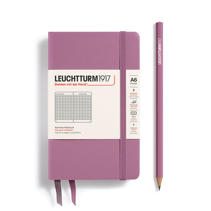 Leuchtturm1917 - Hardcover - A6 Pocket Notebook - 187 Pages - Dusty Rose