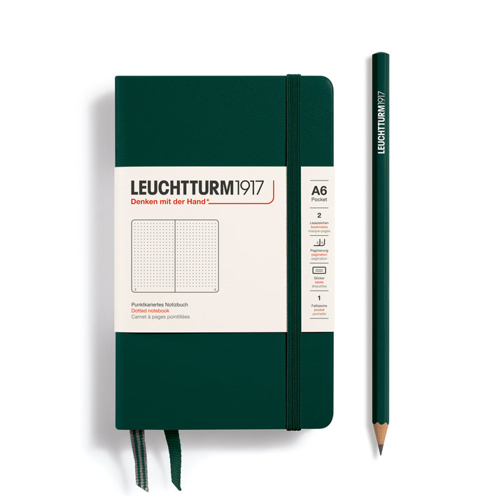 Leuchtturm1917 - Pocket Notebook - A6 - Hardcover - Forest Green