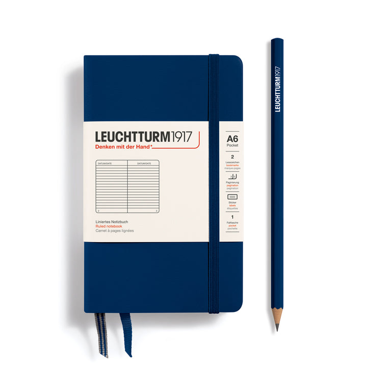 Leuchtturm1917 - Pocket Notebook - A6 - Hardcover - Navy