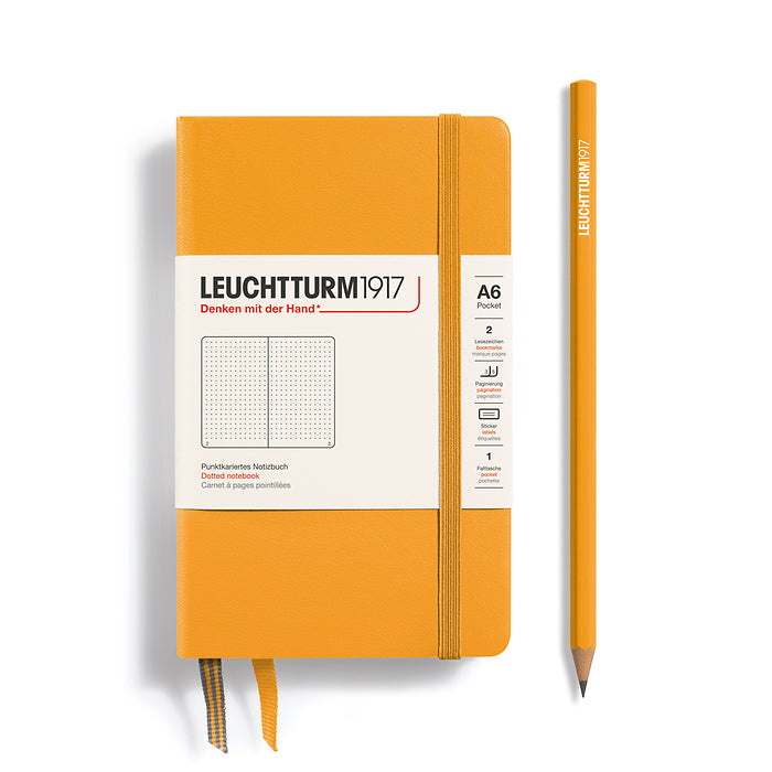 Leuchtturm1917 - Hardcover - A6 Pocket Notebook - 187 Pages - Rising Sun
