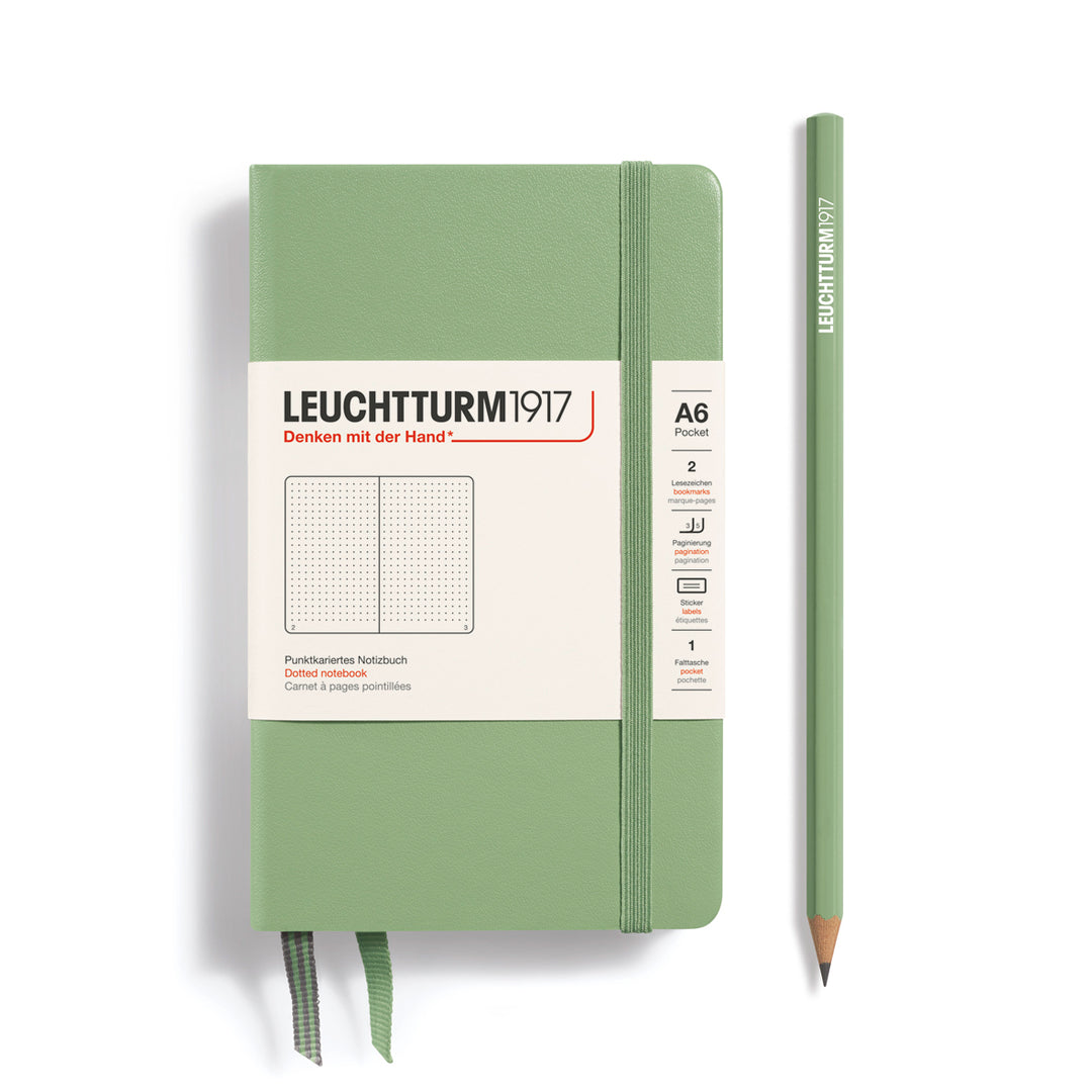 Leuchtturm1917 - Pocket Notebook - A6 - Hardcover - Sage
