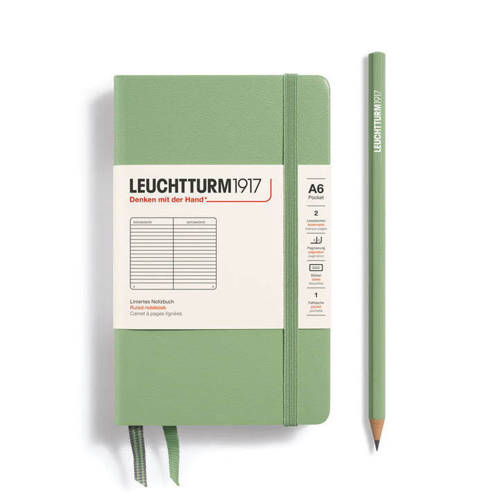 Leuchtturm1917 - Pocket Notebook - A6 - Hardcover - Sage