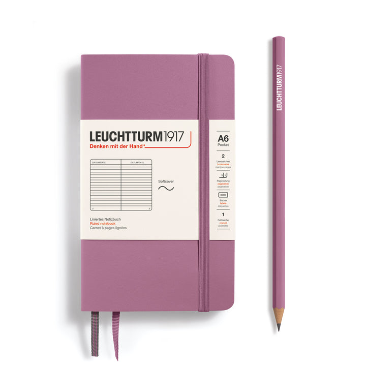 Leuchtturm1917 - Pocket Notebook - A6 - Softcover - Dusty Rose