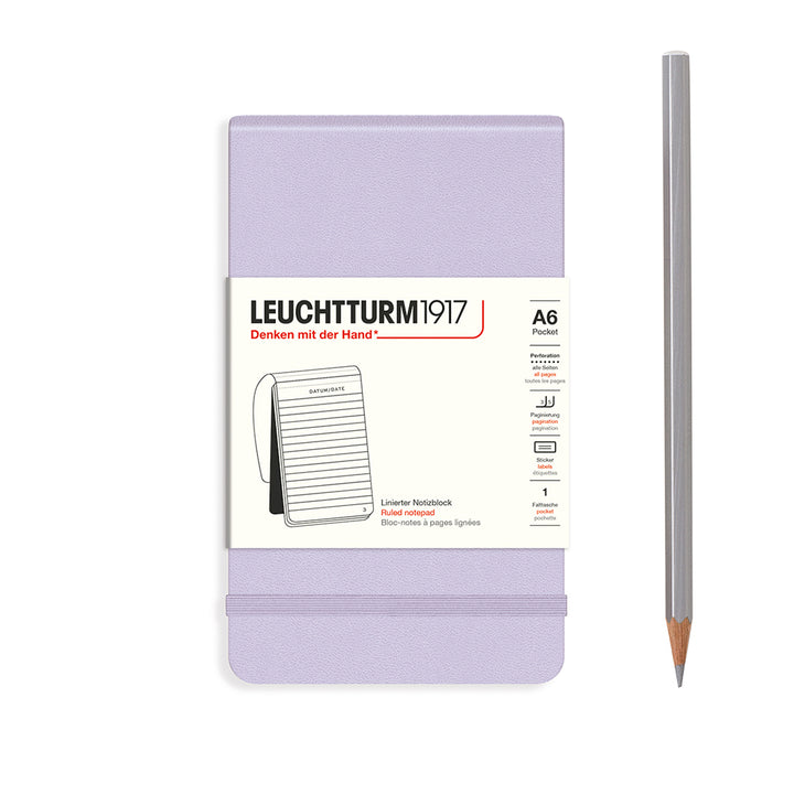Leuchtturm1917 - Pocket Notepad - A6 - Hardcover - Lilac