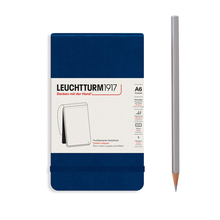 Leuchtturm1917 - Pocket Notepad - A6 - Hardcover - Navy