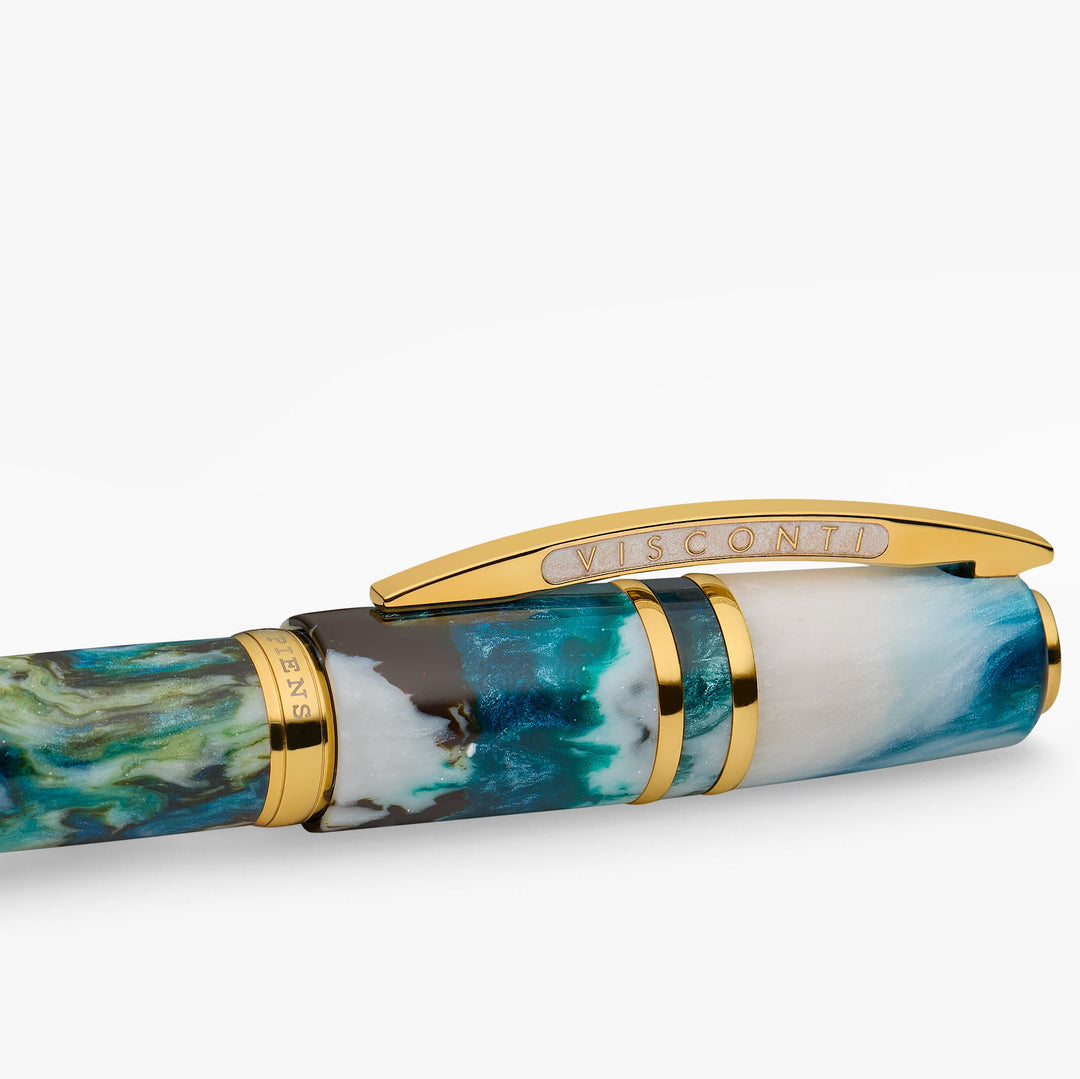 Visconti - Homo Sapiens Nebula Fountain Pen - Limited Edition - Eagle Blue - 18kt Gold Nib