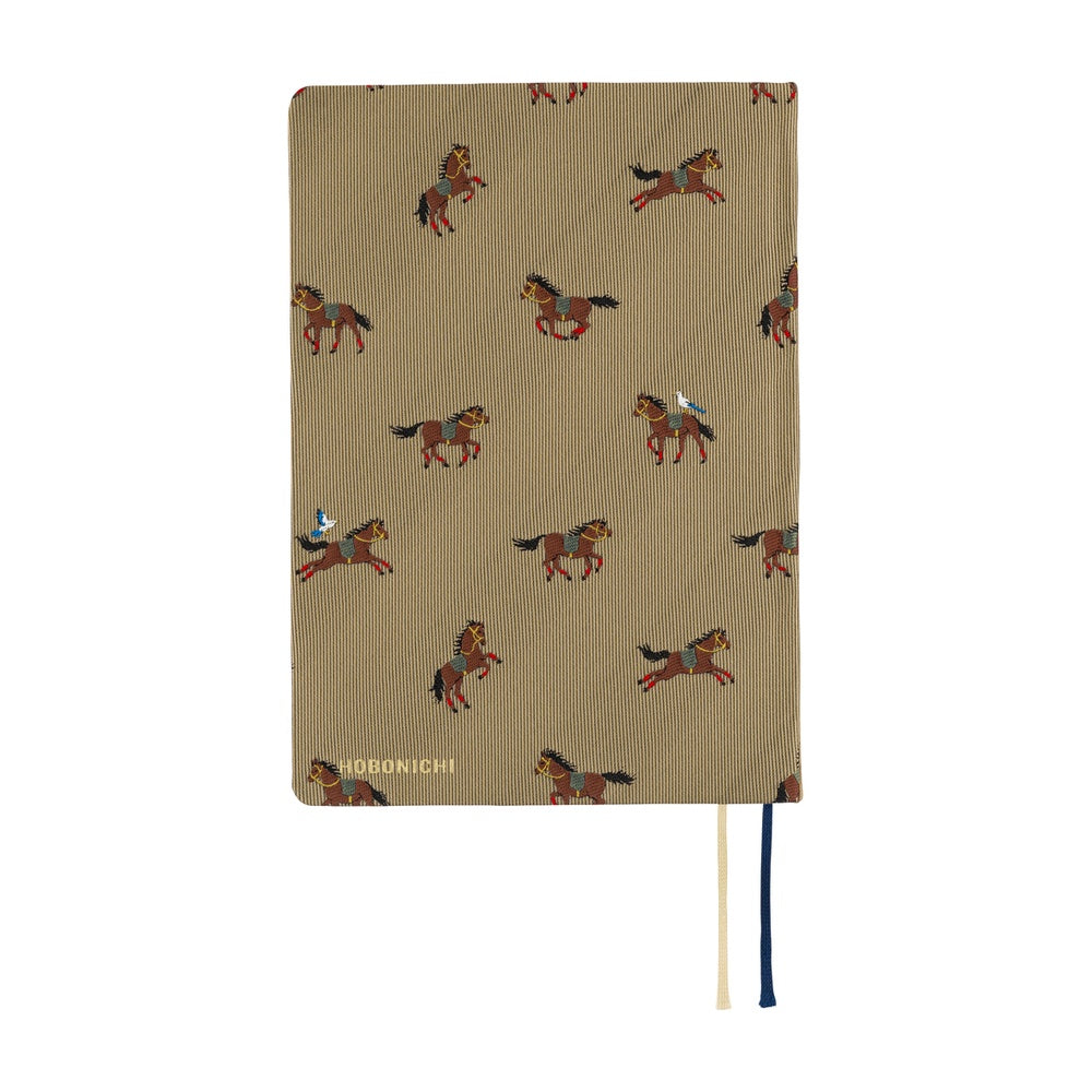 Hobonichi Techo 2026 -  Original (A6) HON Planner Book - Bow & Tie: Galloping Horses - English/January Start/Monday Start