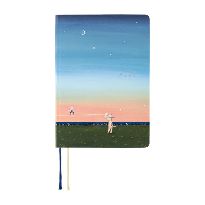 Hobonichi Techo 2027 - A6 HON Planner Book - Hiroko Kubota: String Telephone Until the Moon is Full - English/Jan Start/Mon Start