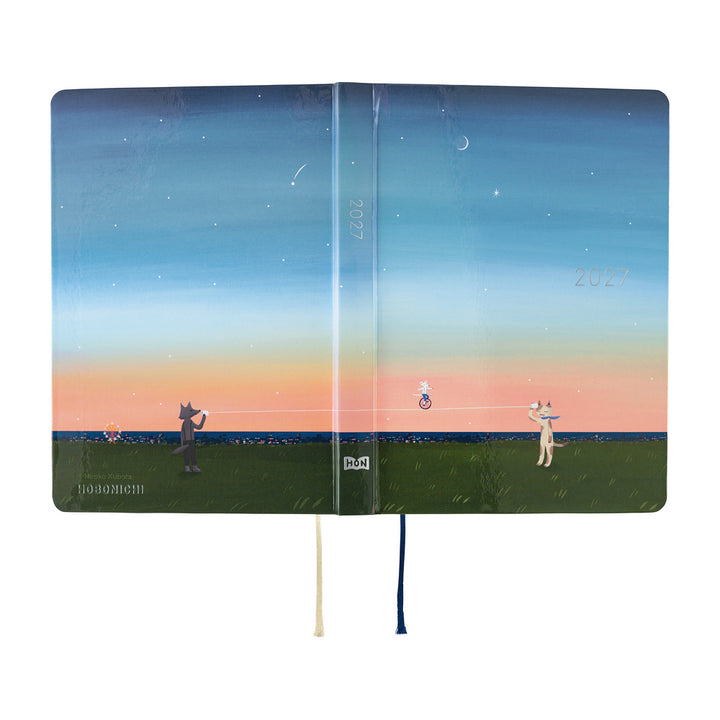 Hobonichi Techo 2027 - A6 HON Planner Book - Hiroko Kubota: String Telephone Until the Moon is Full - English/Jan Start/Mon Start