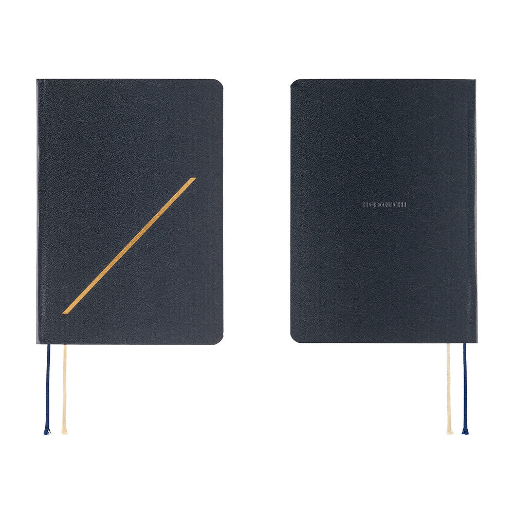 Hobonichi Techo 2027 - A6 HON Planner Book - Slash (Navy) - English/Jan Start/Mon Start
