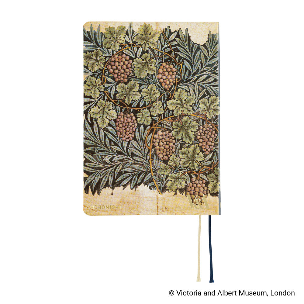 Hobonichi Techo 2027 - A6 HON Planner Book - V&A Series: Vine - English/Jan Start/Mon Start