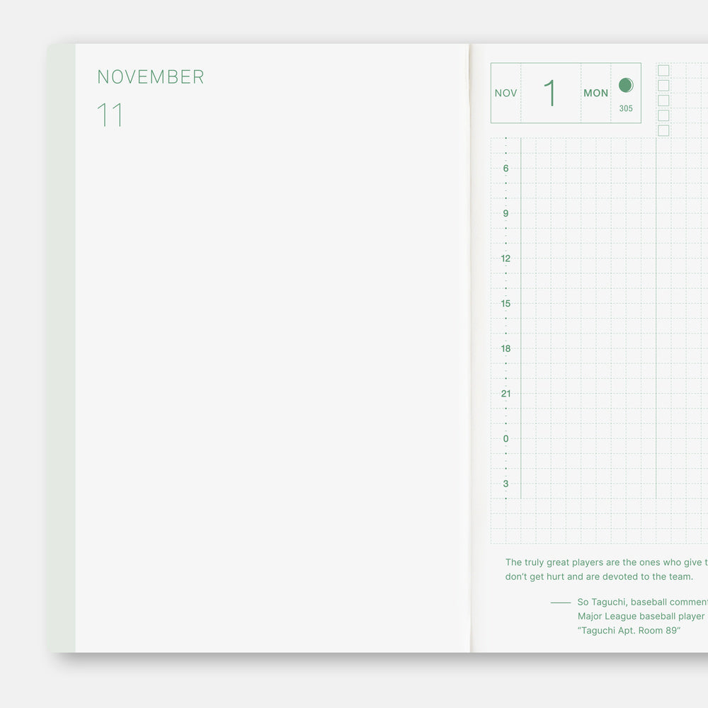 Hobonichi Techo 2027 - A6 Original Book - English/Jan Start/Mon Start