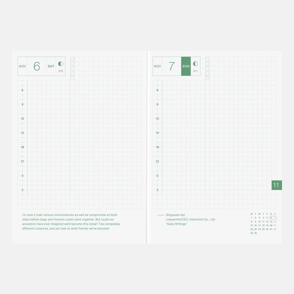 Hobonichi Techo 2027 - A6 Original Book - English/Jan Start/Mon Start