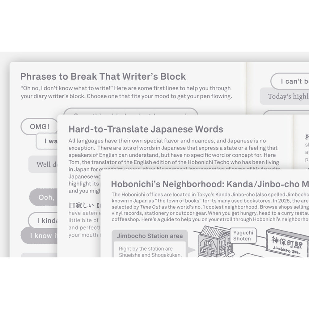 Hobonichi Techo 2027 - A6 Original Book - English/Jan Start/Mon Start