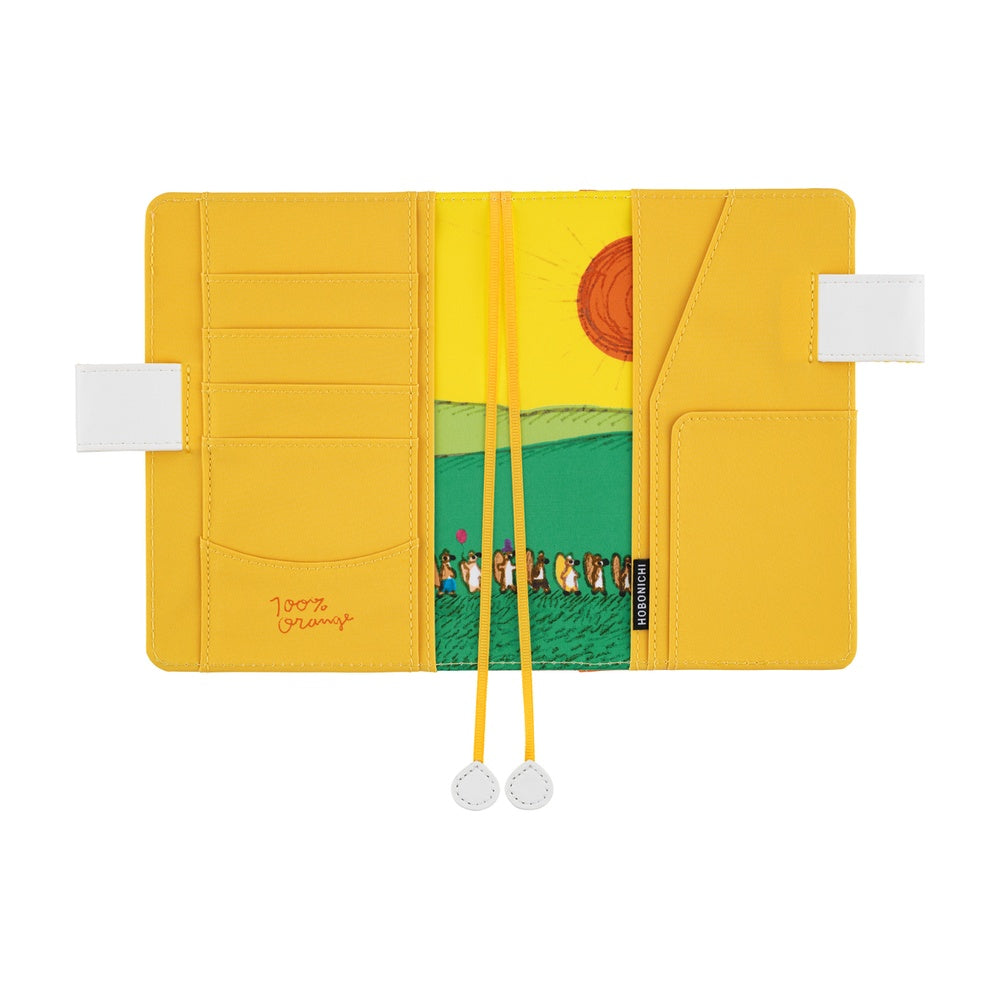Hobonichi Techo 2026 - A6 Cover Only - 100%ORANGE: Squirrel Squadron