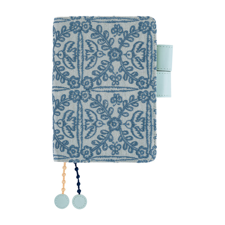 Hobonichi Techo 2027 - A6 Cover Only - mina perhonen: felice (Blue)