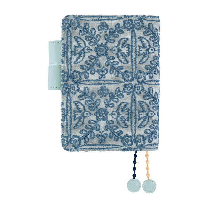 Hobonichi Techo 2027 - A6 Cover Only - mina perhonen: felice (Blue)