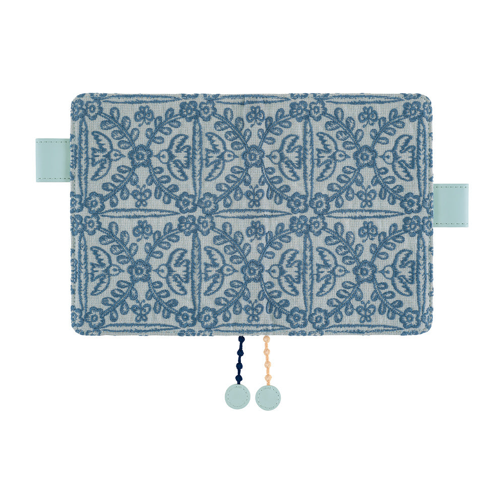 Hobonichi Techo 2027 - A6 Cover Only - mina perhonen: felice (Blue)