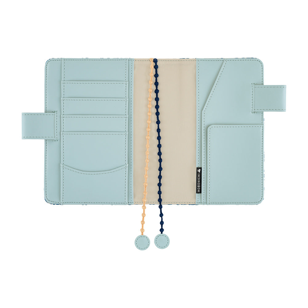 Hobonichi Techo 2027 - A6 Cover Only - mina perhonen: felice (Blue)