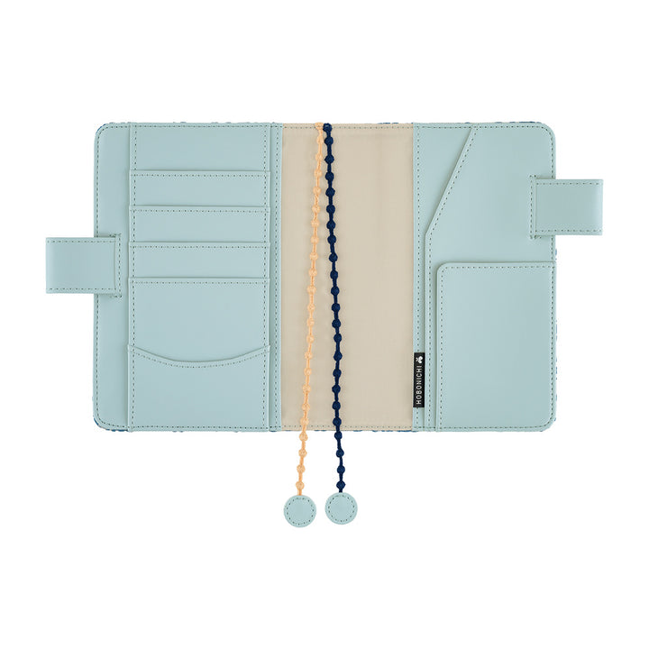 Hobonichi Techo 2027 - A6 Cover Only - mina perhonen: felice (Blue)