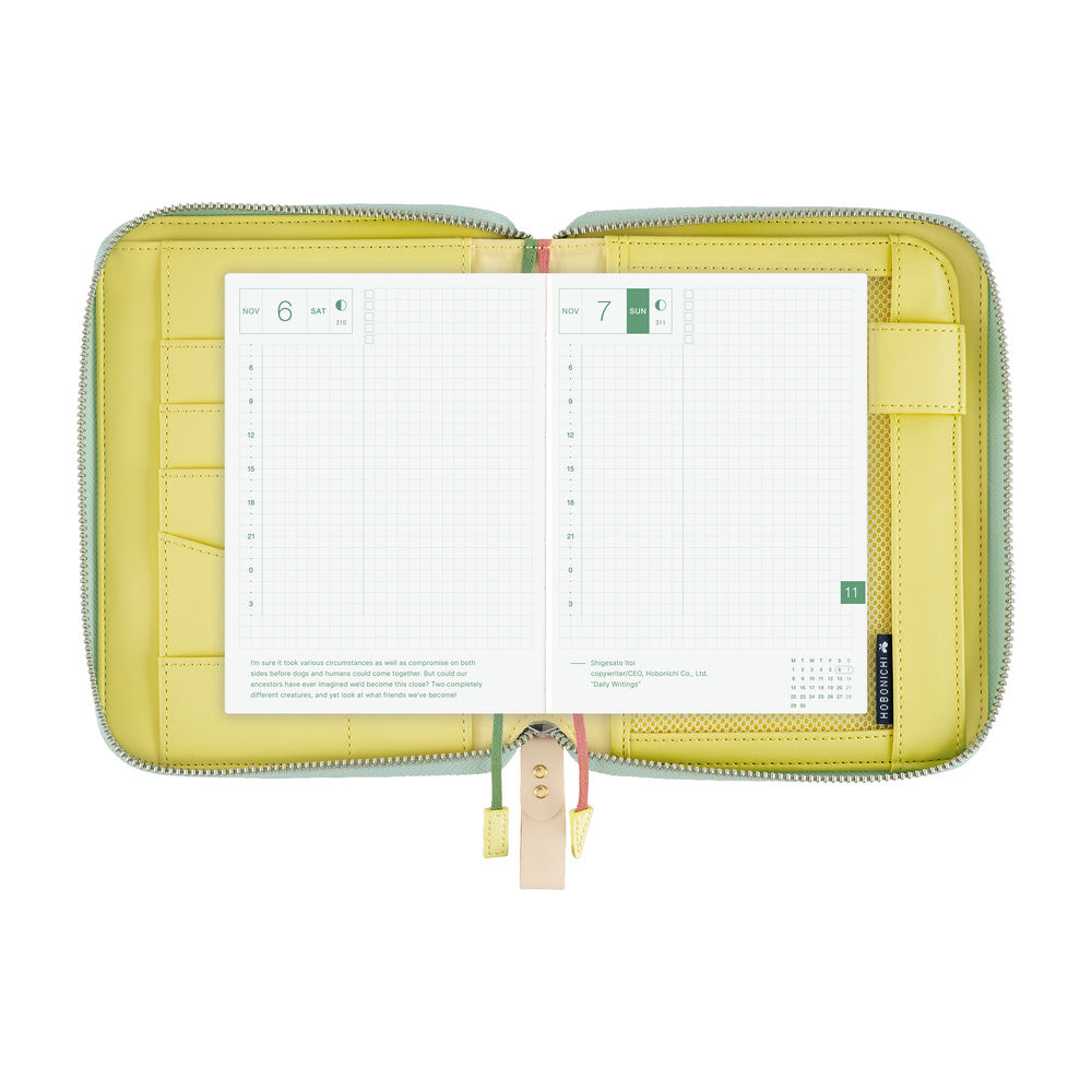 Hobonichi Techo 2027 - A6 Cover Only - mina perhonen: glass flower (Pink Mix)