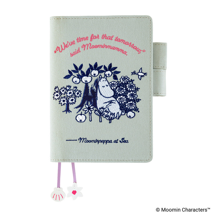 Hobonichi Techo 2027 - A6 Cover Only - Moomin: My Yard (Pale Mint)