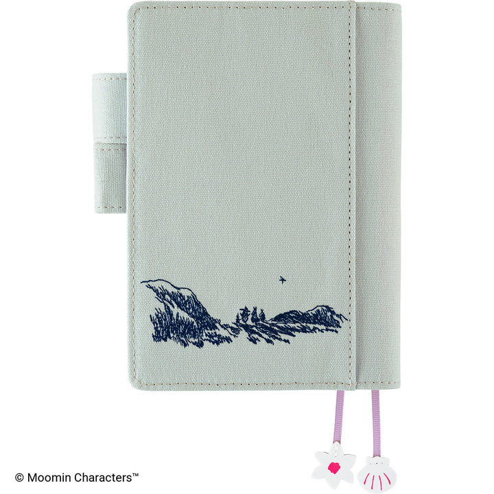 Hobonichi Techo 2027 - A6 Cover Only - Moomin: My Yard (Pale Mint)