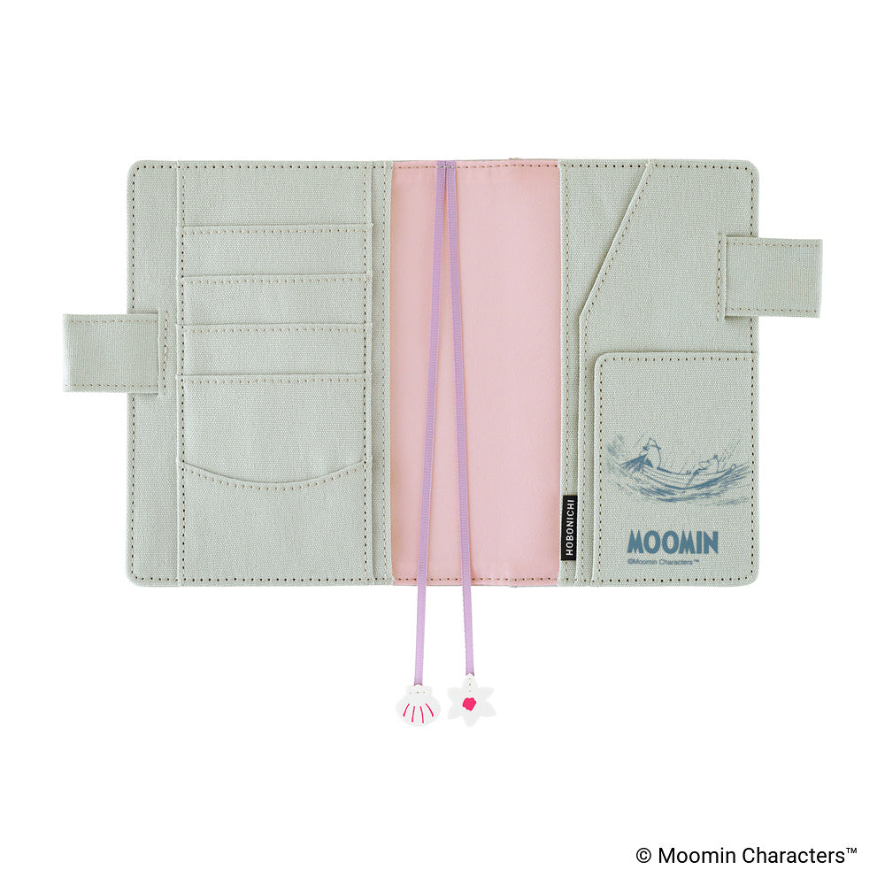 Hobonichi Techo 2027 - A6 Cover Only - Moomin: My Yard (Pale Mint)