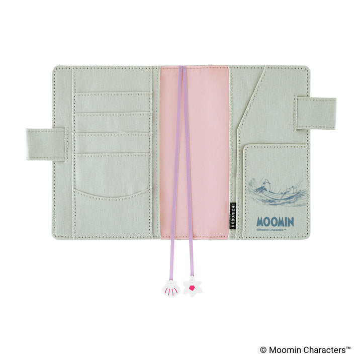 Hobonichi Techo 2027 - A6 Cover Only - Moomin: My Yard (Pale Mint)