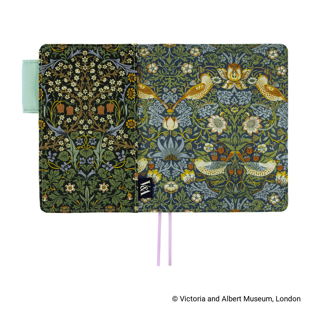 Hobonichi Techo 2027 - A6 Cover Only - V&A Series: Strawberry Thief