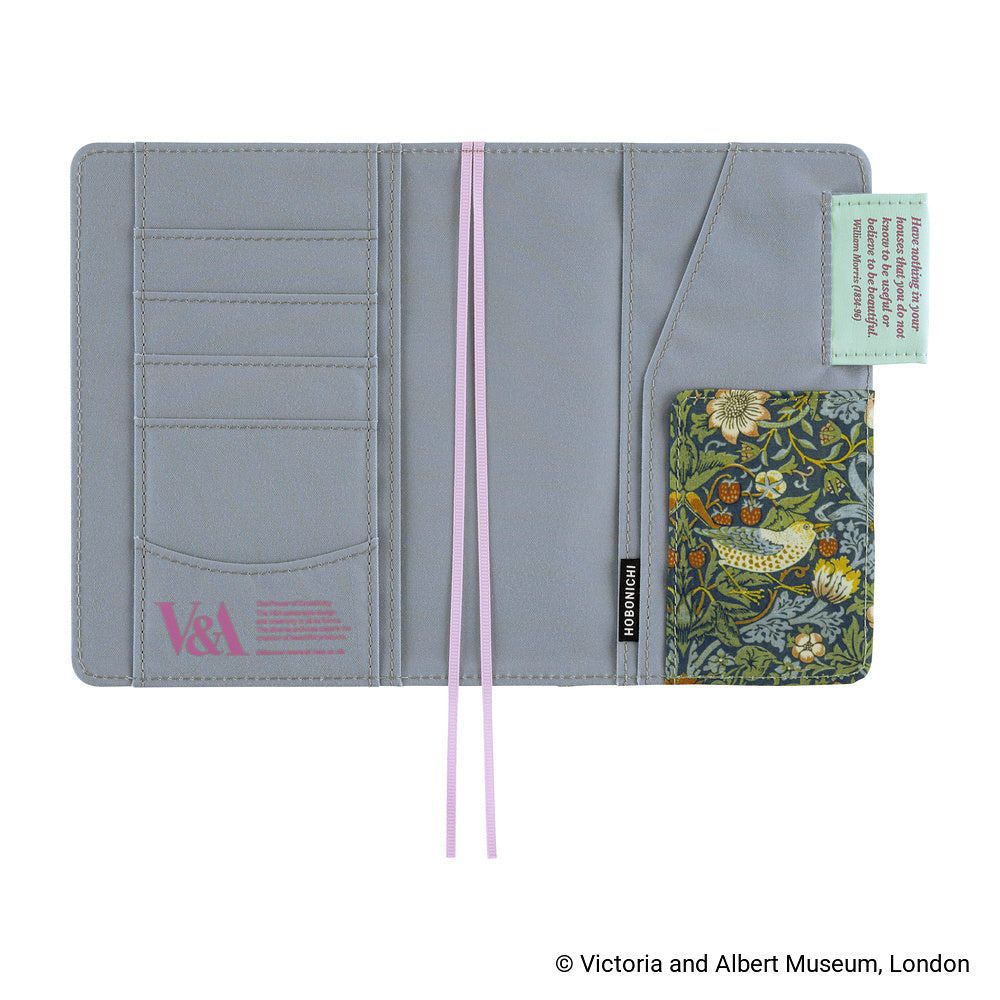 Hobonichi Techo 2027 - A6 Cover Only - V&A Series: Strawberry Thief